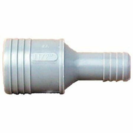 GENOVA PRODUCTS 1-.25 in. X 1 in. Poly Insert Reducing Coupling 350140